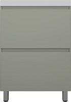 Style Line Тумба под раковину Манхэттен 60 Plus эмаль олива матовая